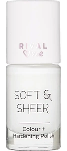 RIVAL Loves Me Soft & Sheer Colour + Hardening Polish 01 Vanilla Shake