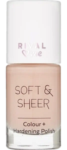 RIVAL Loves Me Soft & Sheer Colour + Hardening Polish 02 Peach Shake