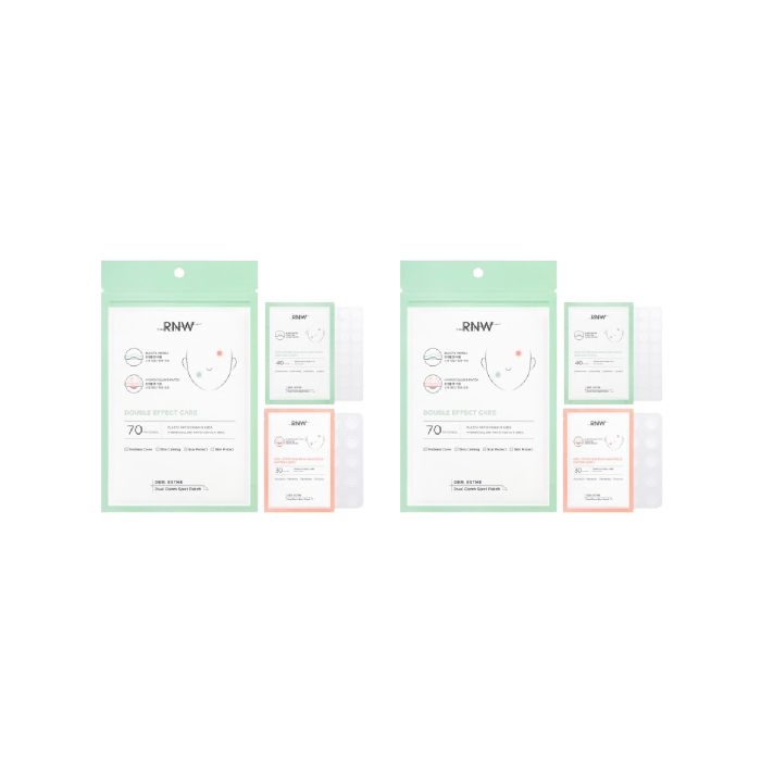 RNW DER. ESTHE Dual Derm Spot Patch Set - 70ea (10mm*40ea + 12mm*30ea) (2ea) Set