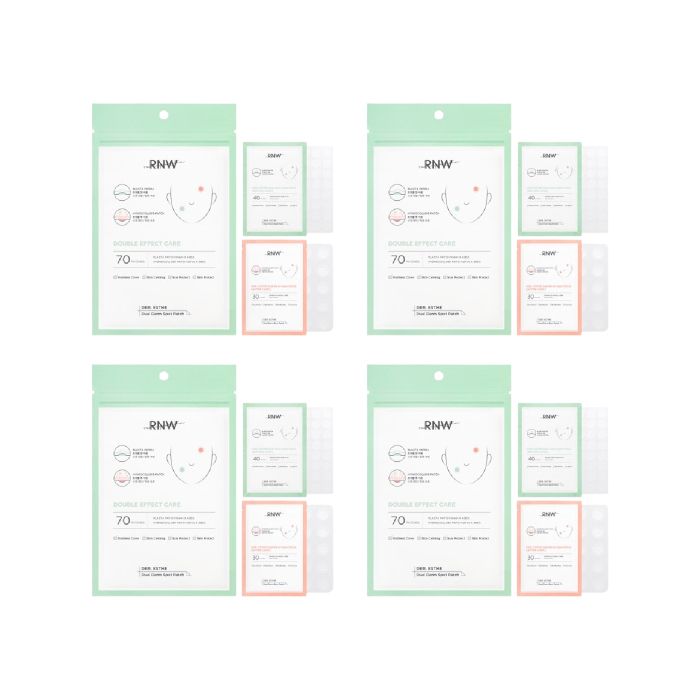 RNW DER. ESTHE Dual Derm Spot Patch Set - 70ea (10mm*40ea + 12mm*30ea) (4ea) Set
