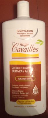 Gel bain et douche surgras actif amande verte