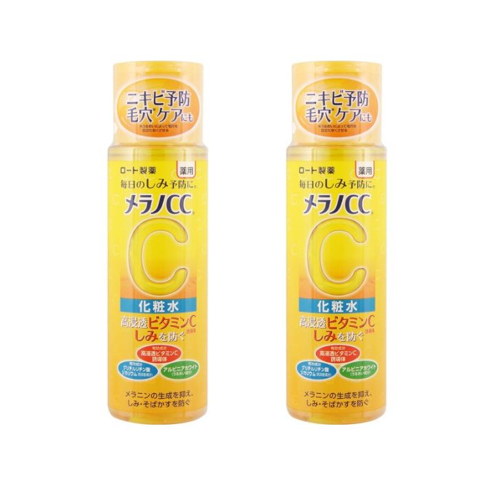 Rohto Mentholatum Melano CC Brightening Lotion (Japan Version) - Normal - 170ml (2ea) Set