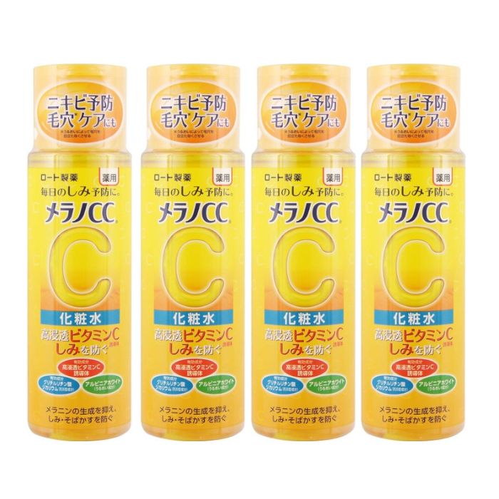 Rohto Mentholatum Melano CC Brightening Lotion (Japan Version) - Normal - 170ml (4ea) Set
