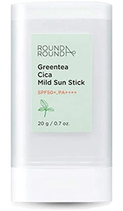 Round A'Round Green Tea Cica Mild Sun Stick