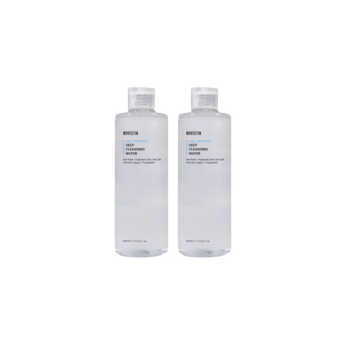 ROVECTIN Aqua Deep Cleansing Water - 400ml (2ea) Set