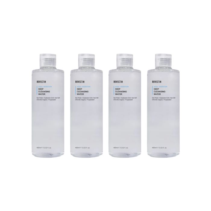 ROVECTIN Aqua Deep Cleansing Water - 400ml (4ea) Set