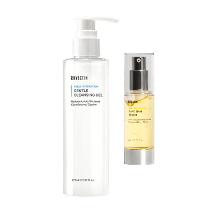 ROVECTIN Aqua Gentle Cleansing Gel - 175ml + Vita Dark Sport Serum - 30ml Set