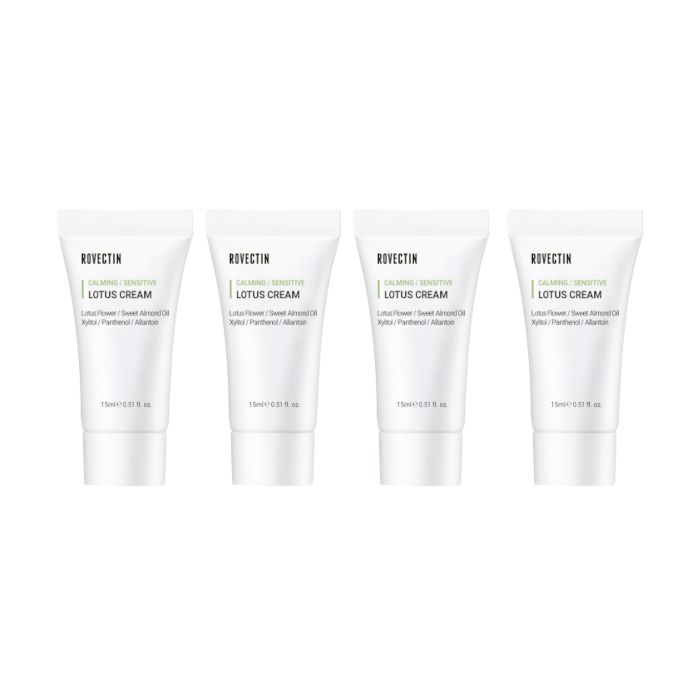 ROVECTIN Calming Lotus Cream (New Version) - 15ml (4ea) Set