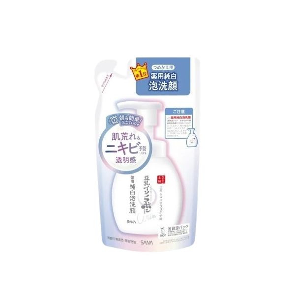 SANA Namerakahonpo Medicated Foam Face Wash Refill - 180ml