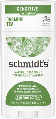 Schmidt's Déodorant Stick Peaux Sensibles Thé au Jasmin 75g