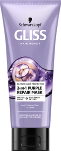 Schwarzkopf Gliss Blonde Hair Perfector 2-in-1 Purple Repair Mask