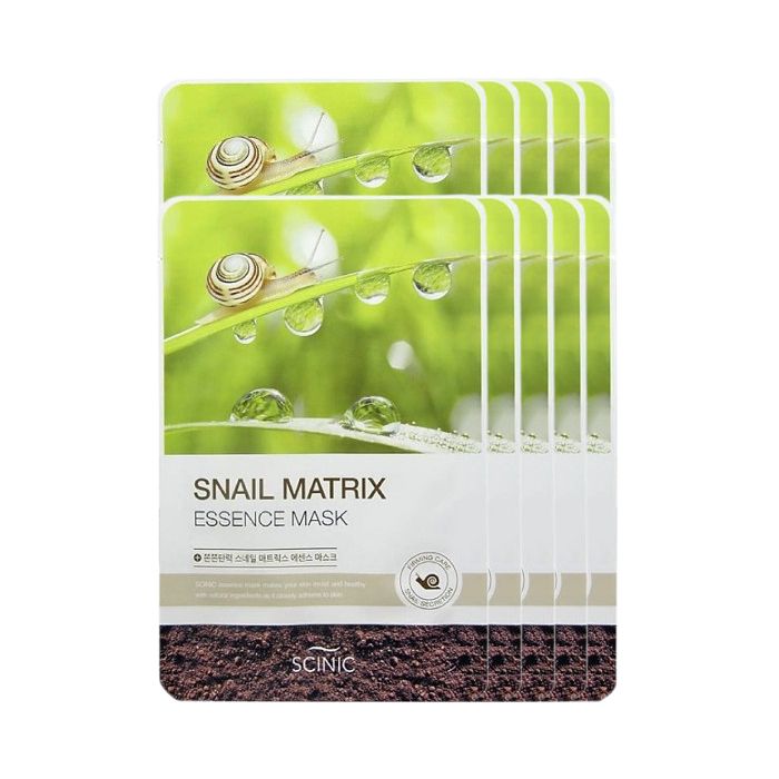 SCINIC Snail Matrix Essence Mask - 1pc (10ea) Set