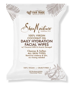 SheaMoisture 100% Virgin Coconut Oil Daily Hydration Facial Wipes