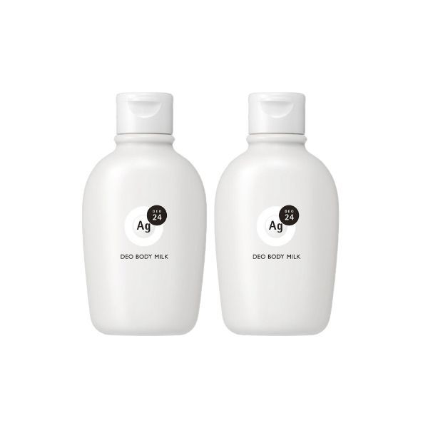 Shiseido Ag Deo 24 Deodorant Body Milk - 180ml - Unscented (2ea) Set