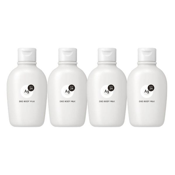 Shiseido Ag Deo 24 Deodorant Body Milk - 180ml - Unscented (4ea) Set