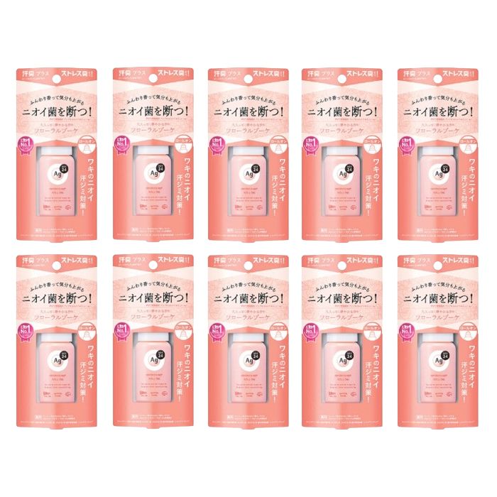 Shiseido Ag Deo 24 Deodorant Roll-on DX - 40g - Floral Bouquet (10ea) Set