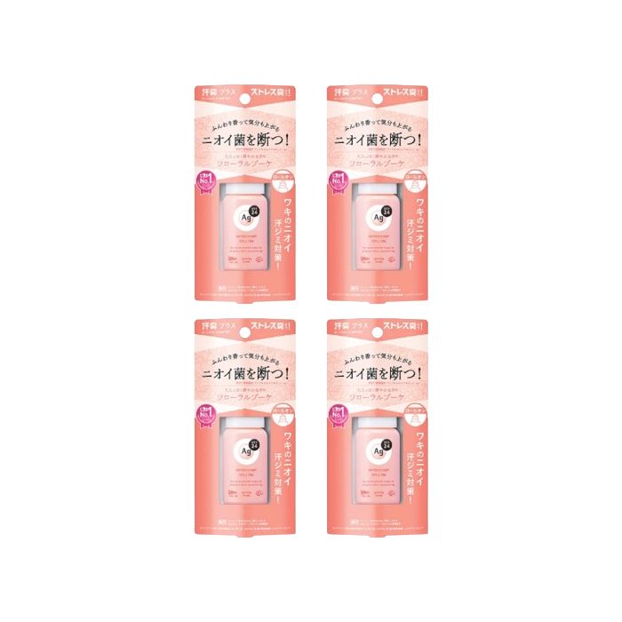 Shiseido Ag Deo 24 Deodorant Roll-on DX - 40g - Floral Bouquet (4ea) Set