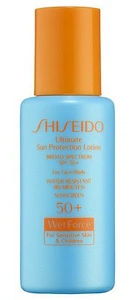 Shiseido Ultimate Sun Protection Lotion Broad Spectrum Spf 50+ Wetforce For Sensitive Skin & Children