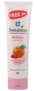 Shokubutsu Radiance Brightening Bearberry & Orange Facial Foam