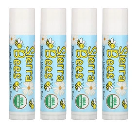 Sierra Bees Organic Lip Balms, Unflavored