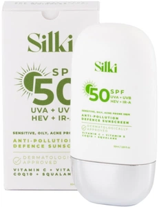 Silki 50SPF Anti Pollution Defence Sunscreen