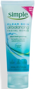 Simple Clear Skin Oil Balancing Facial Scrub
