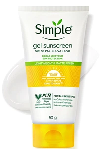 Simple Gel Sunscreen SPF 50 Pa++++ UVA + UVB