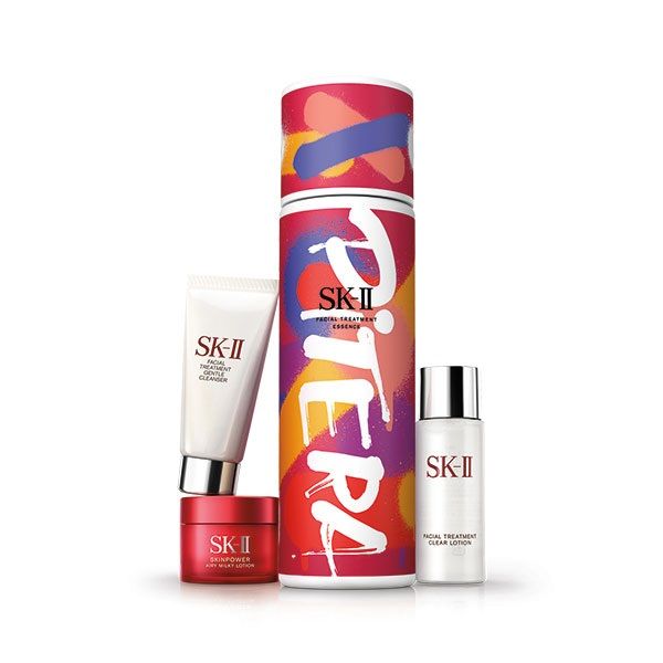 SK-II Facial Treatment Essence Christmas Set (2020 Street Art Limited Edition) - Red - 4PCS