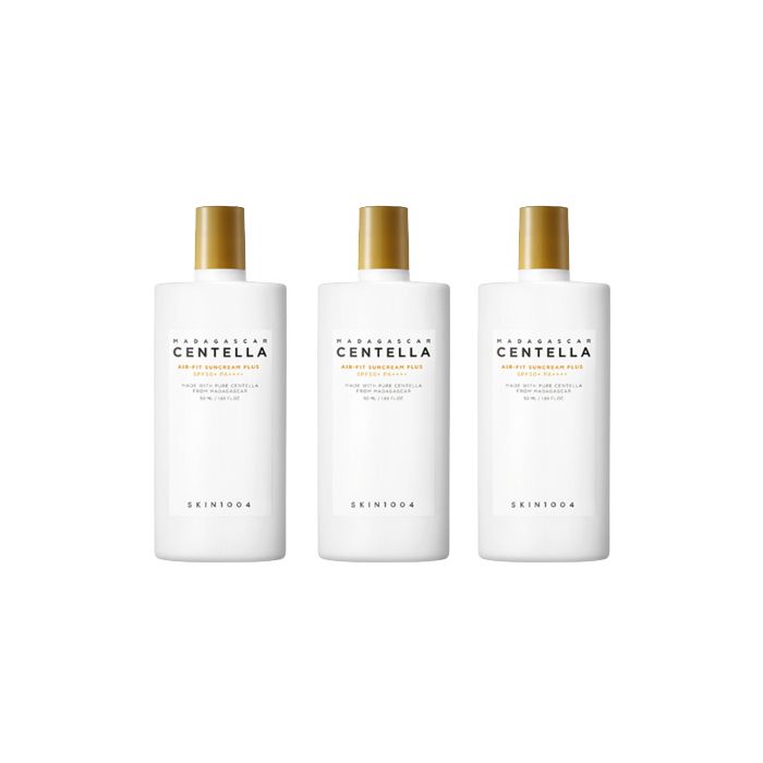 Skin1004 Madagascar Centella Air-Fit Suncream Plus SPF50+ PA++++ - 50ml (3ea) Set