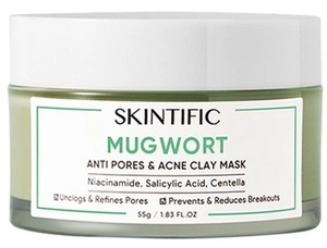 Skintific Mugwort Anti Pores & Acne Clay Mask Pore Clarifying Wash Off Pack