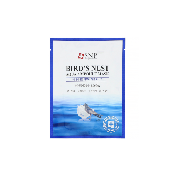 SNP Bird's Nest Aqua Ampoule Mask - 1pc
