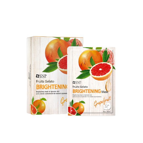 SNP Fruits Gelato Brightening Mask - 10pcs
