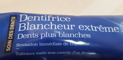 Dentifrice Blancheur extrême