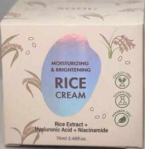 SOQU Moisturizing & Brightening Rice Cream
