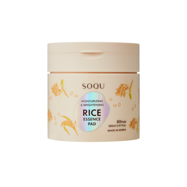 SOQU Moisturizing & Brightening Rice Essence Pad - 60pads/160ml