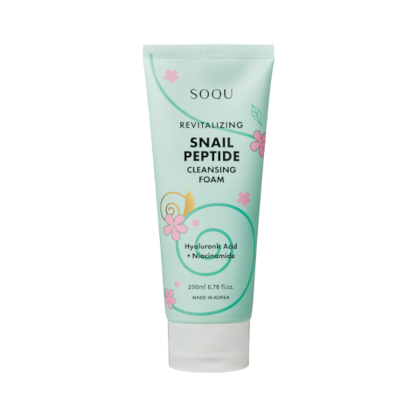 SOQU Revitalizing Snail Peptide Cleansing Foam - 200ml