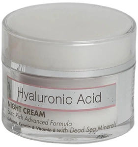 SPA Cosmetics Hyaluronic Acid Night Cream Extra-rich Advanced Formula Collagen, Keratin & Vitamin E With Dead Sea Minerals