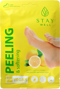 Stay Well Peeling & Softening Foot Mask Lemon