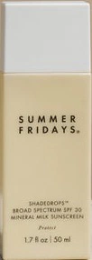 Summer Fridays Shadedrops Broad Spectrum SPF 30 Mineral Milk Sunscreen