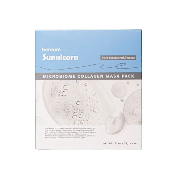 Sunnicorn Microbiome Collagen Mask - 4pcs