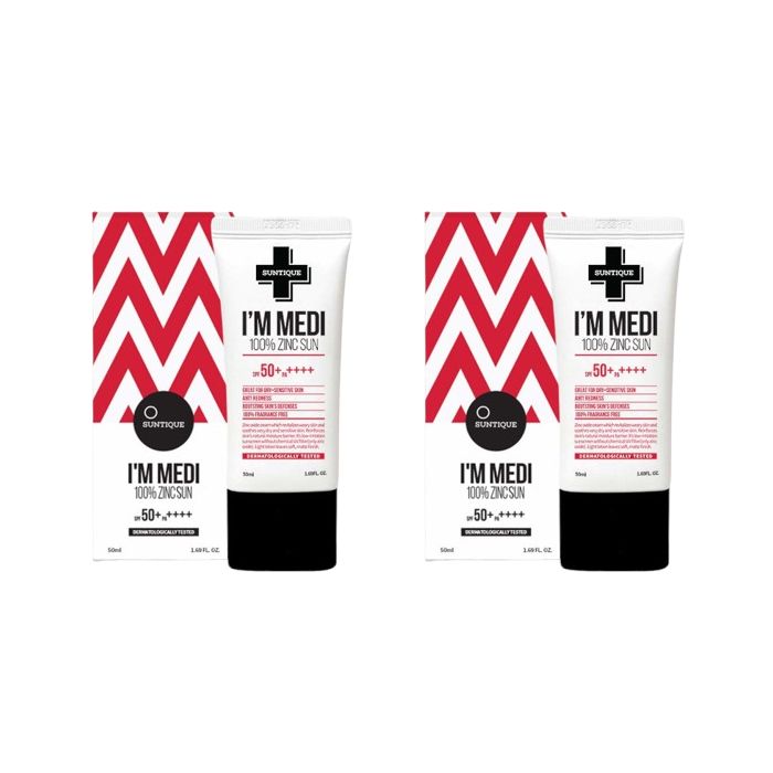 SUNTIQUE I'm Medi 100% Zinc Sun SPF50+ PA++++ 50ml (2ea) Set