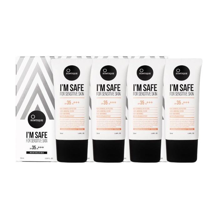 SUNTIQUE I'm Safe for Sensitive Skin SPF35 PA+++ - 50ml (4ea) Set