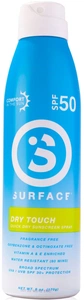 Surface Dry Touch Quick Dry Sunscreen Spray