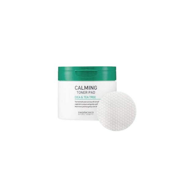 SWANICOCO Cica & Tea Tree Calming Toner Pad - 130g/60pads