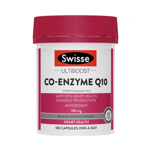 Swisse Co-Enzyme Q10 150mg - 180 Capsules