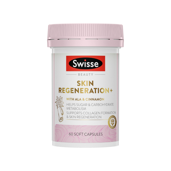 Swisse Skin Regeneration+ with ALA & Cinnamon - 60 Capsules