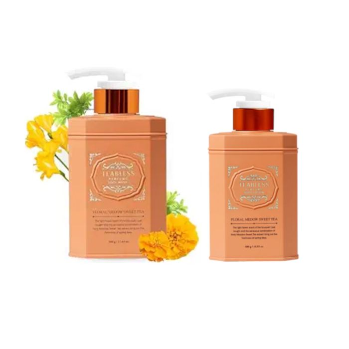 Teabless Floral Meadow Sweet Tea Body Lotion + Body Wash Set