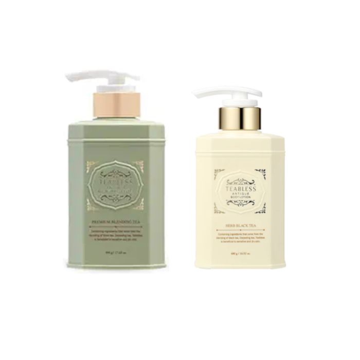 Teabless Herb Black Tea Body Lotion + Body Wash Set