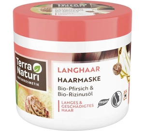 Terra Naturi Langhaar Haarmaske Bio-Pfirisich & Bio-Rizinusöl
