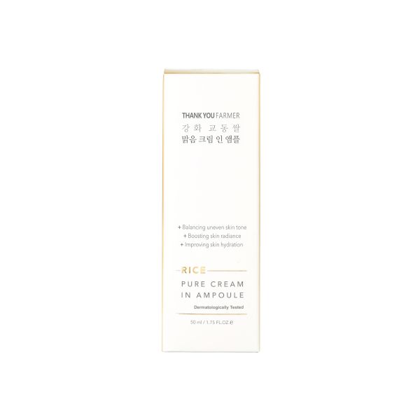 THANK YOU FARMER Rice Pure Cream In Ampoule - 50ml